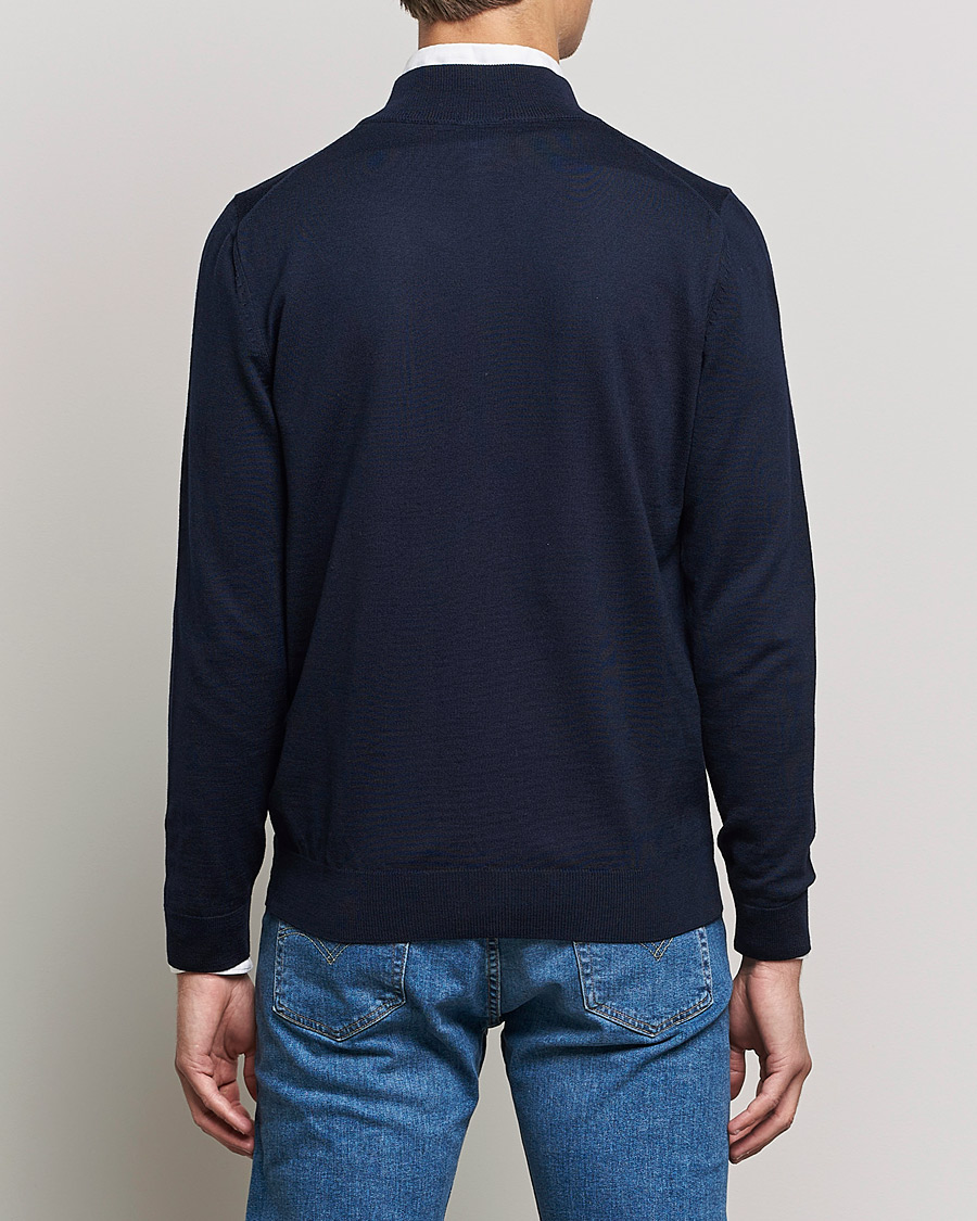 Mies | Puserot | BOSS BLACK | Balonso Full Zip Sweater Dark Blue