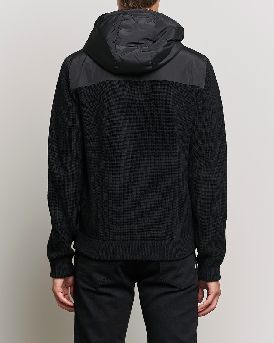 Mies | Puserot | BOSS BLACK | BOSS Lifo Hybrid Hooded Full Zip Black