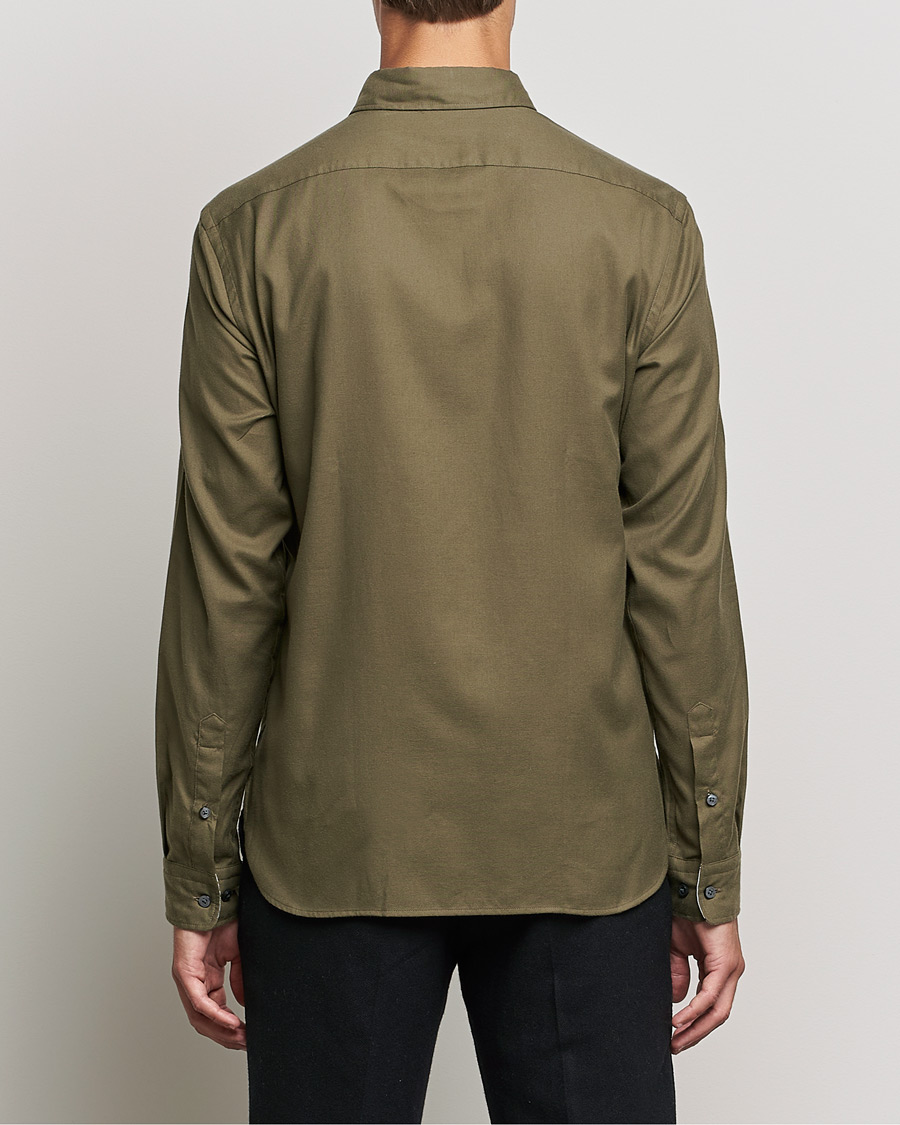 Mies | Kauluspaidat | BOSS BLACK | Liam Flannel Shirt Open Green