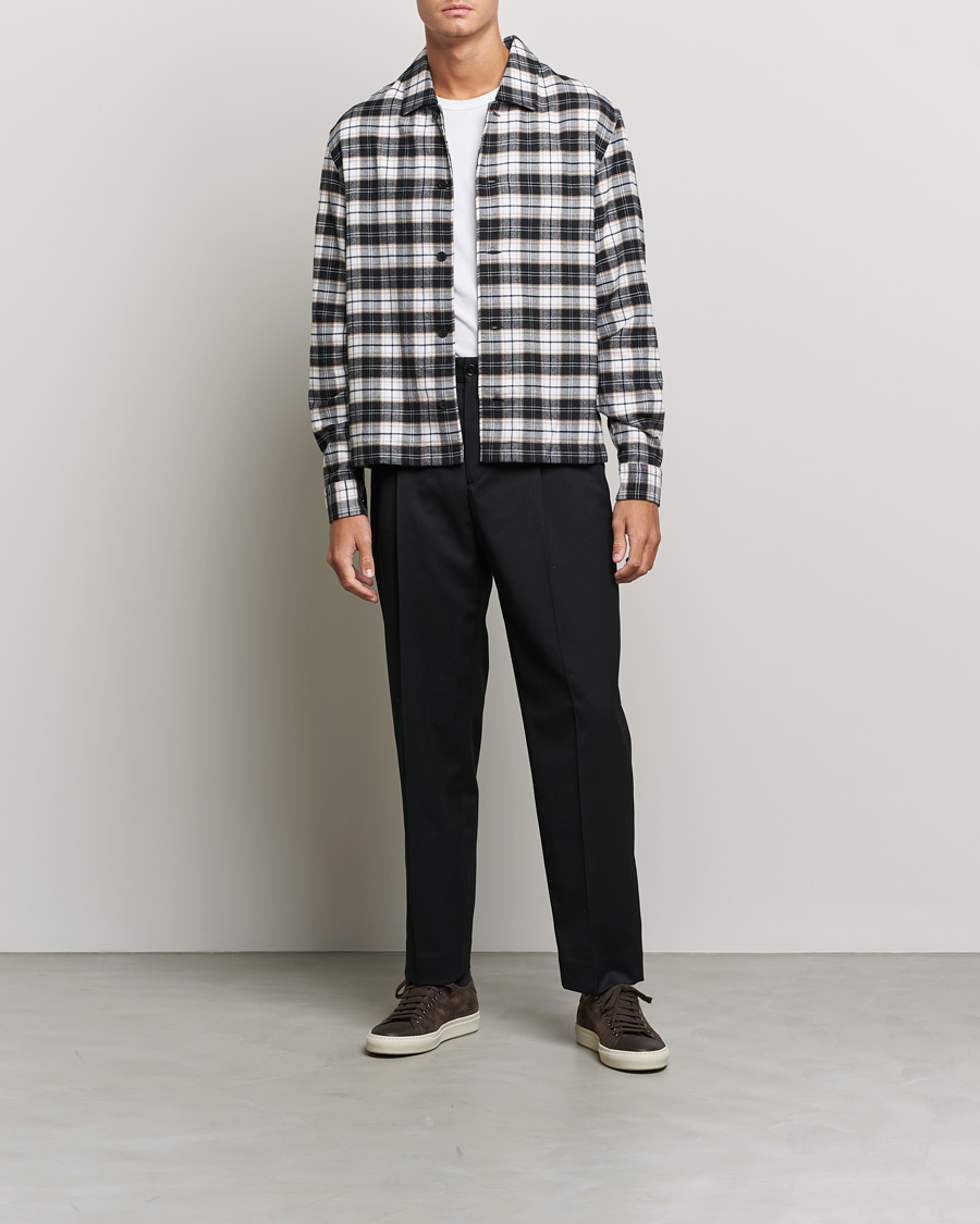 Mies | Kauluspaidat | BOSS BLACK | Nolan Check Flannel Shirt Black