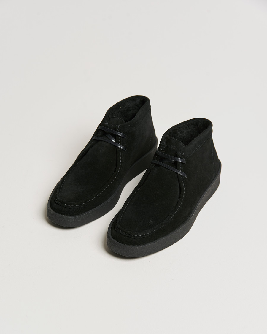 Mies | Mustat tennarit | BOSS | Clay Suede Chukka Sneaker Boot Black