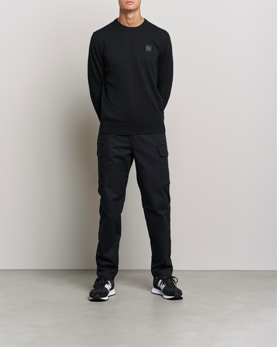 Mies | BOSS Casual | BOSS Casual | Kanovano Knitted Sweater Black