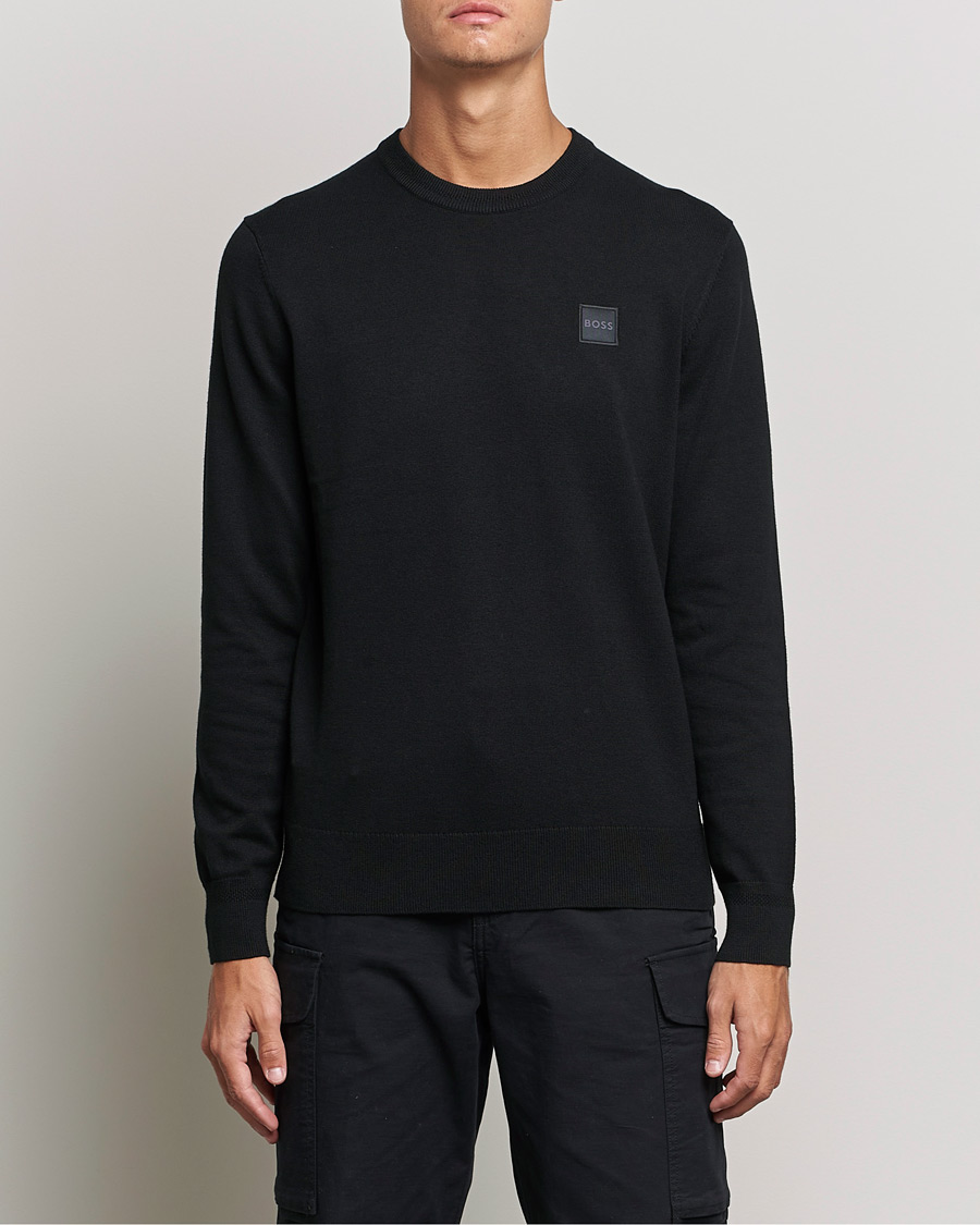 Mies |  | BOSS Casual | Kanovano Knitted Sweater Black