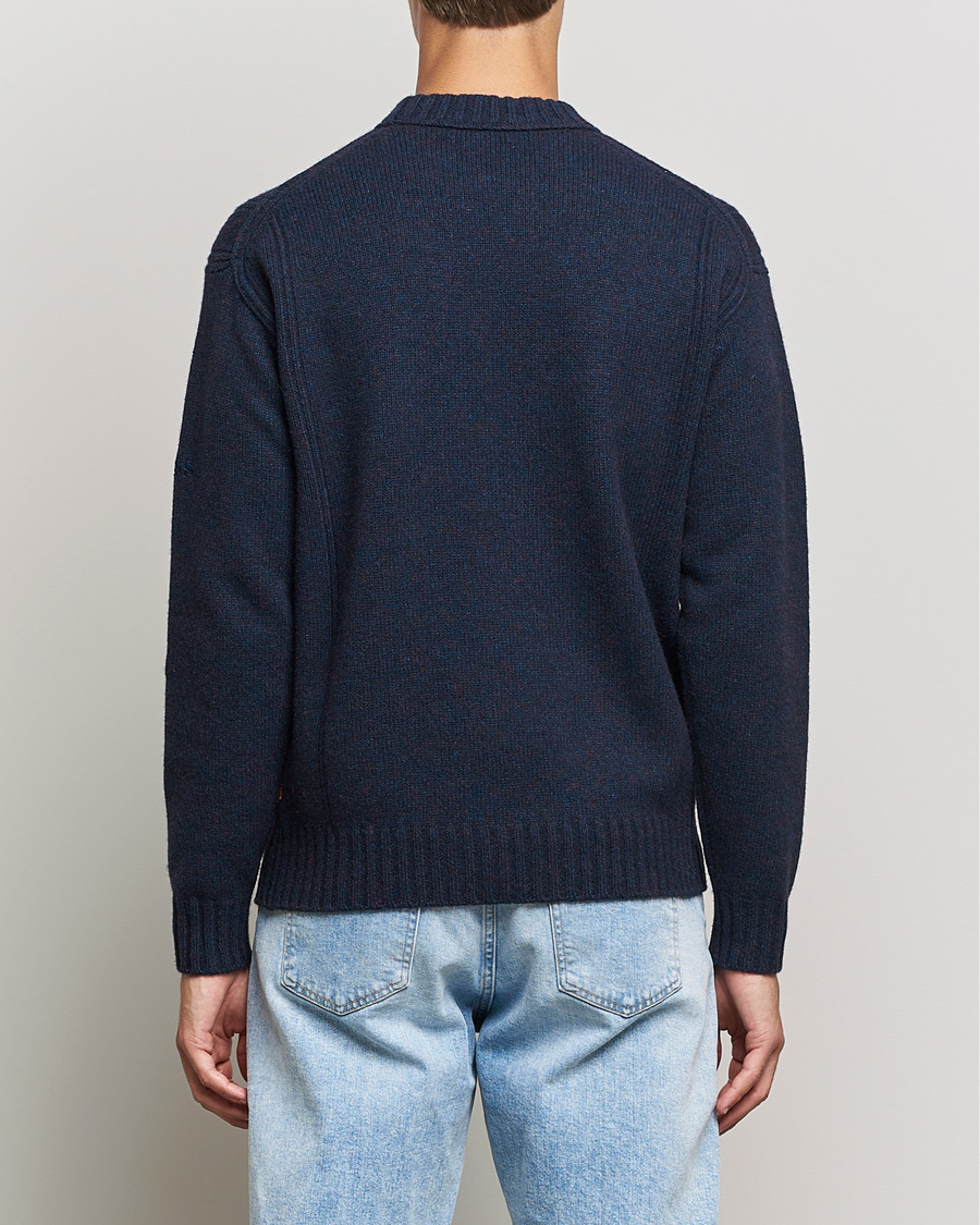 Mies | Puserot | BOSS ORANGE | BOSS Casual Ashetland Knitted Sweater Dark Blue