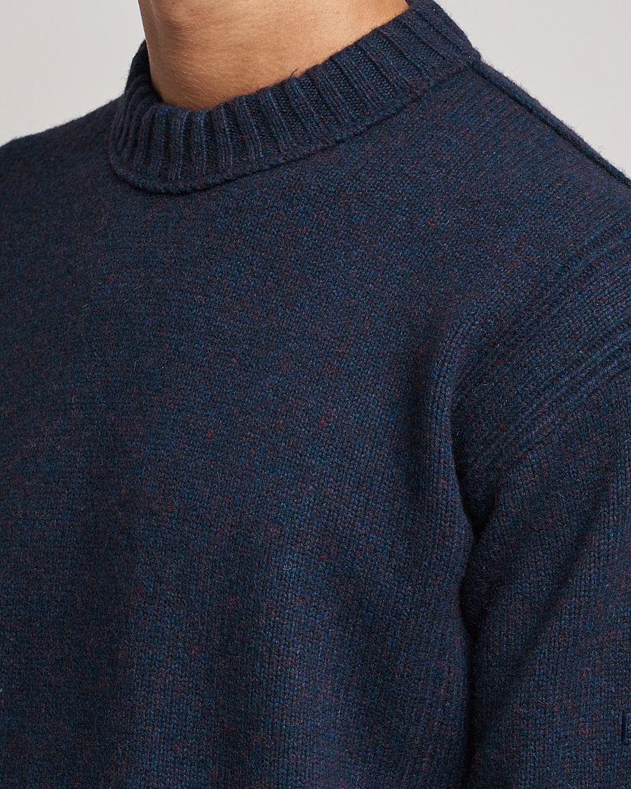 Mies | Puserot | BOSS ORANGE | BOSS Casual Ashetland Knitted Sweater Dark Blue