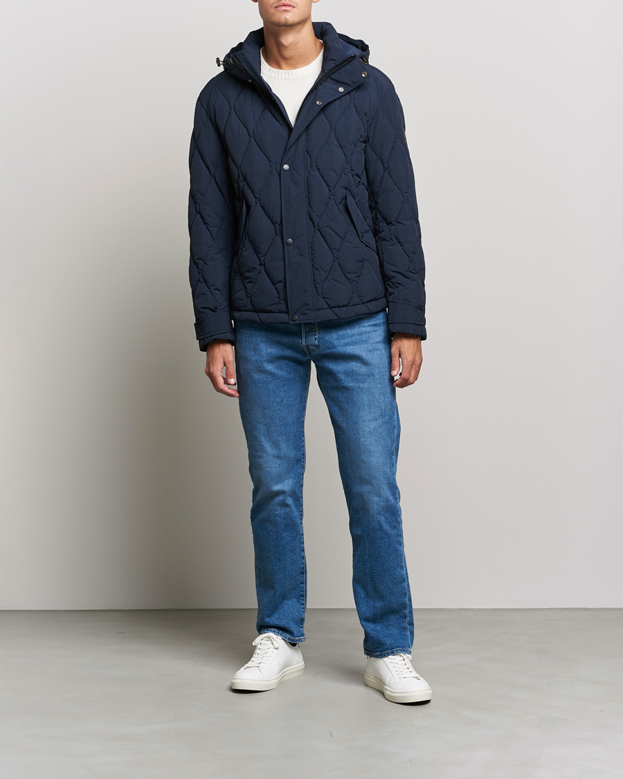 Mies | Takit | BOSS Casual | Onlet Quilted Down Jacket Dark Blue