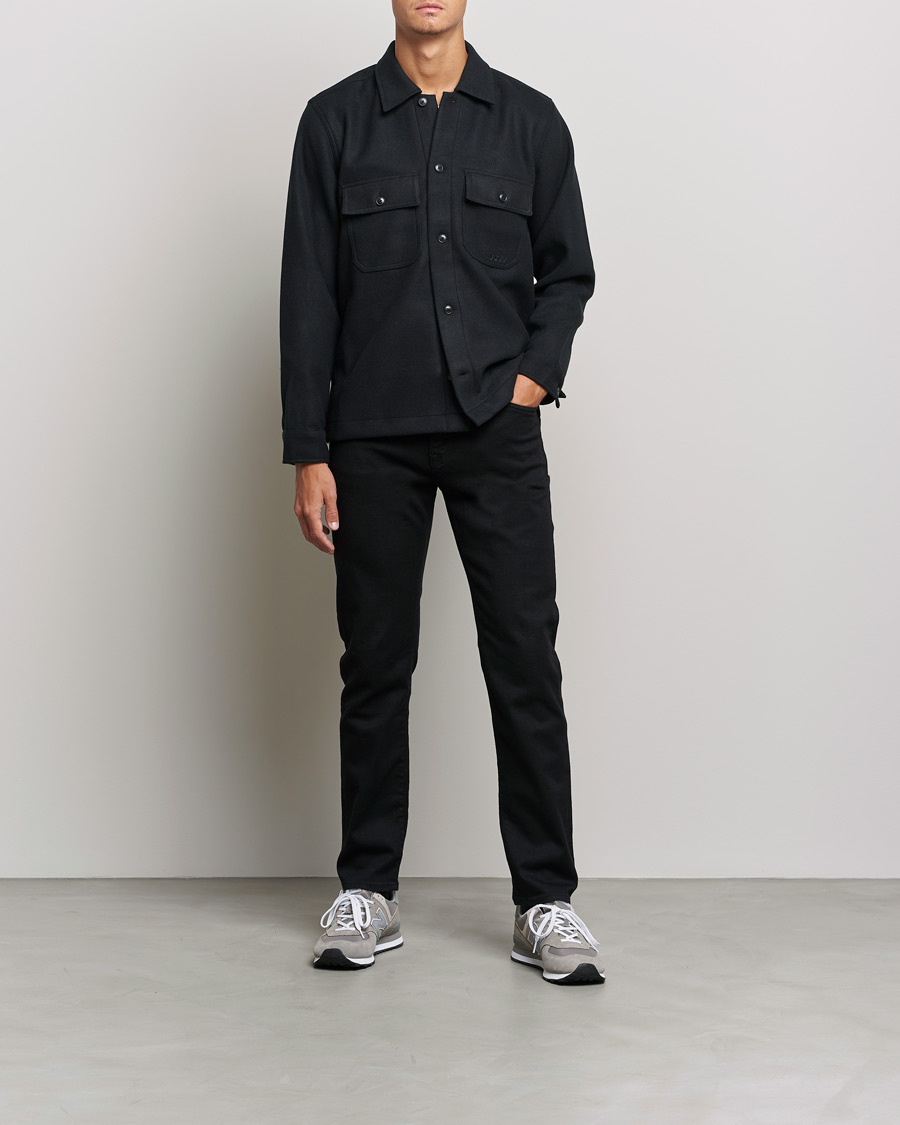 Mies | Kauluspaidat | BOSS ORANGE | Lovvo Pocket Overshirt Black
