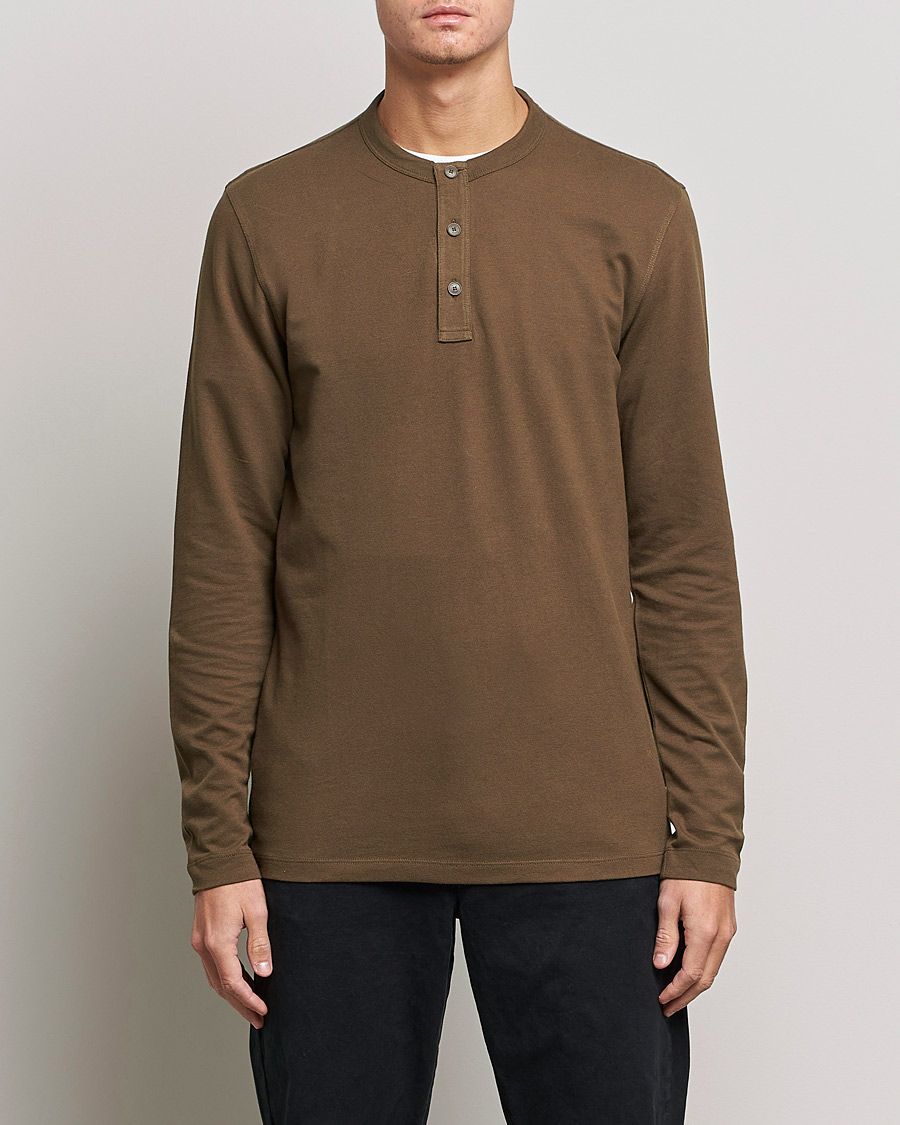 Mies | Puserot | BOSS ORANGE | Teetwill Henley Dark Green