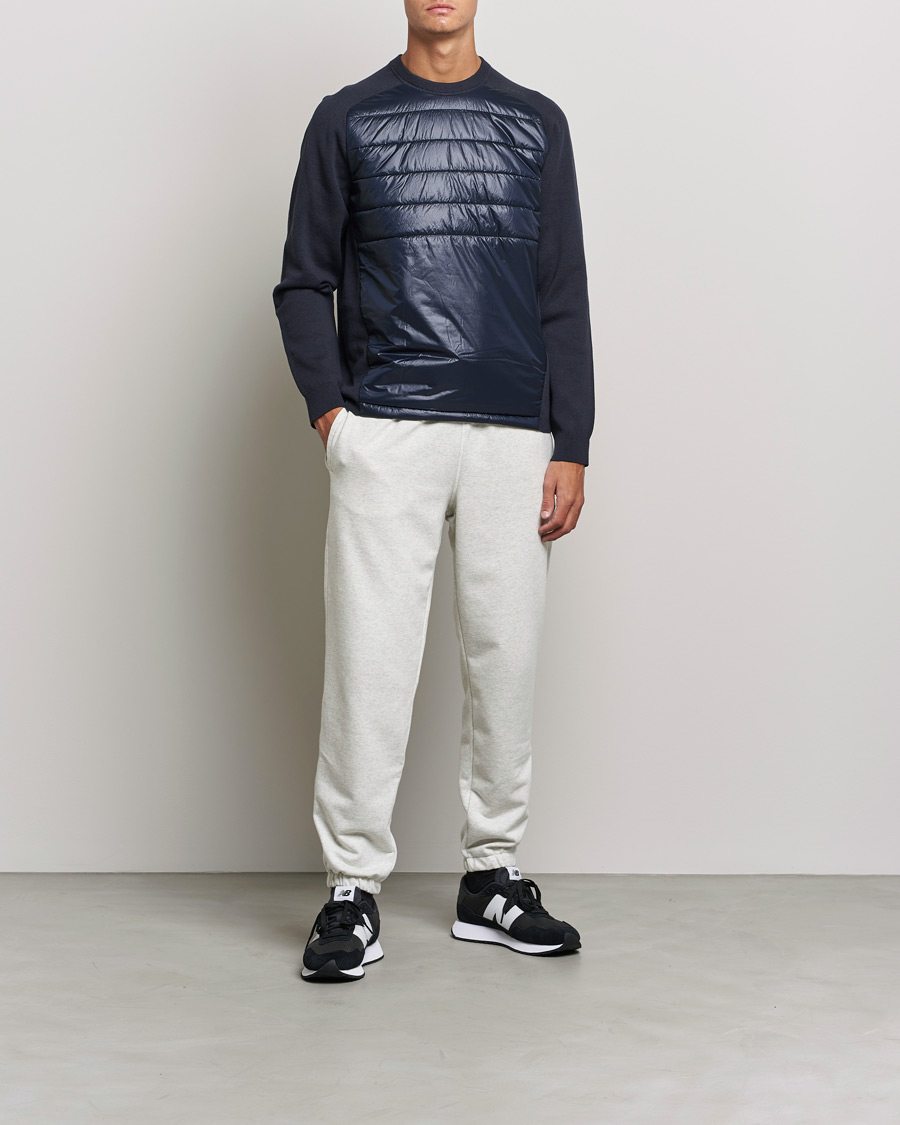 Mies | Puserot | BOSS GREEN | Zarlim Hybrid Sweatshirt Dark Blue