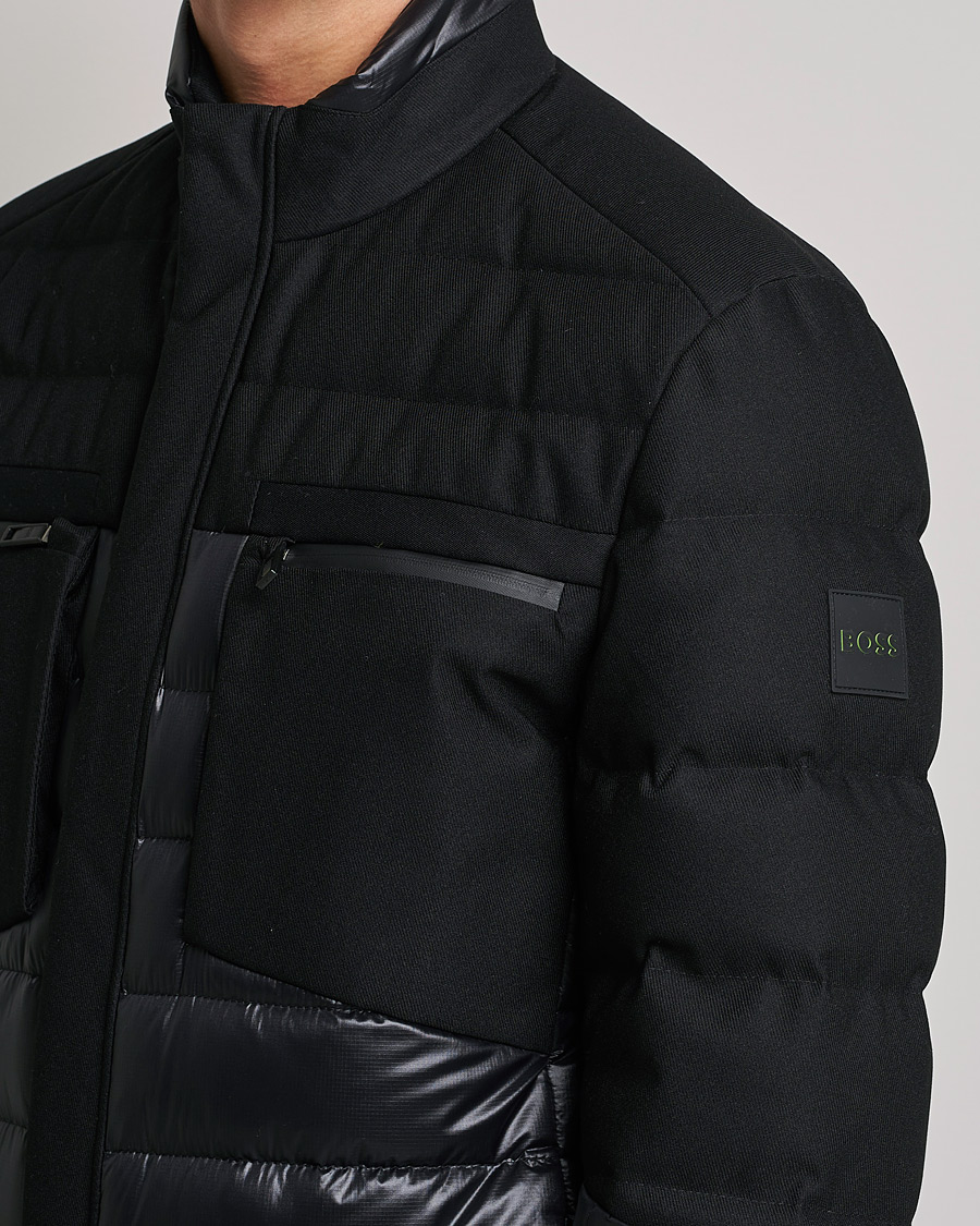 Mies | Takit | BOSS GREEN | Bergen Semi Glossy Down Jacket Black