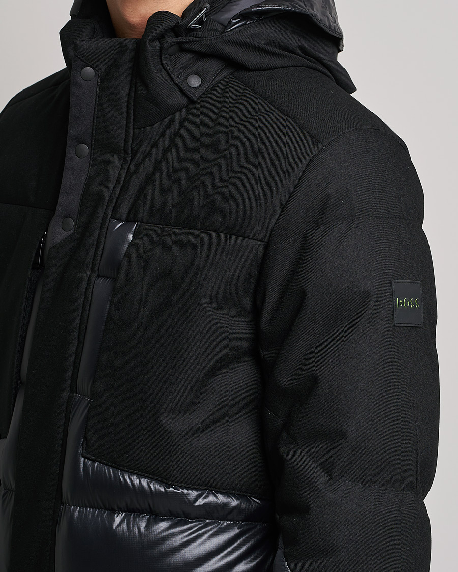 Mies | Takit | BOSS GREEN | Arviko Semi Glossy Down Parka Black