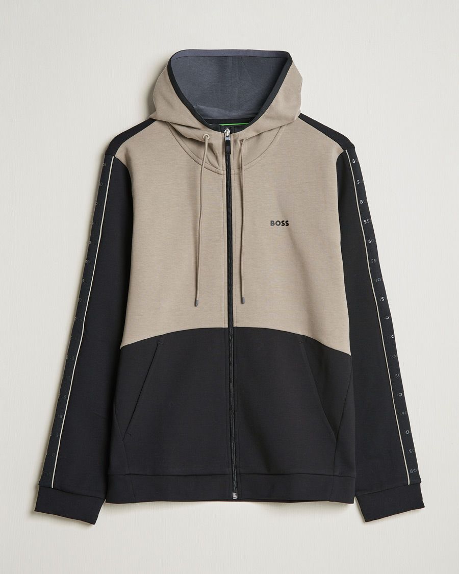 Mies | Puserot | BOSS GREEN | Saggy Full Zip Hoodie Black