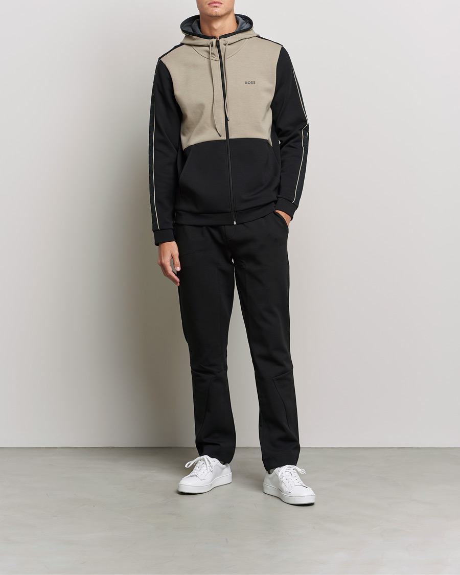 Mies | Puserot | BOSS GREEN | Saggy Full Zip Hoodie Black