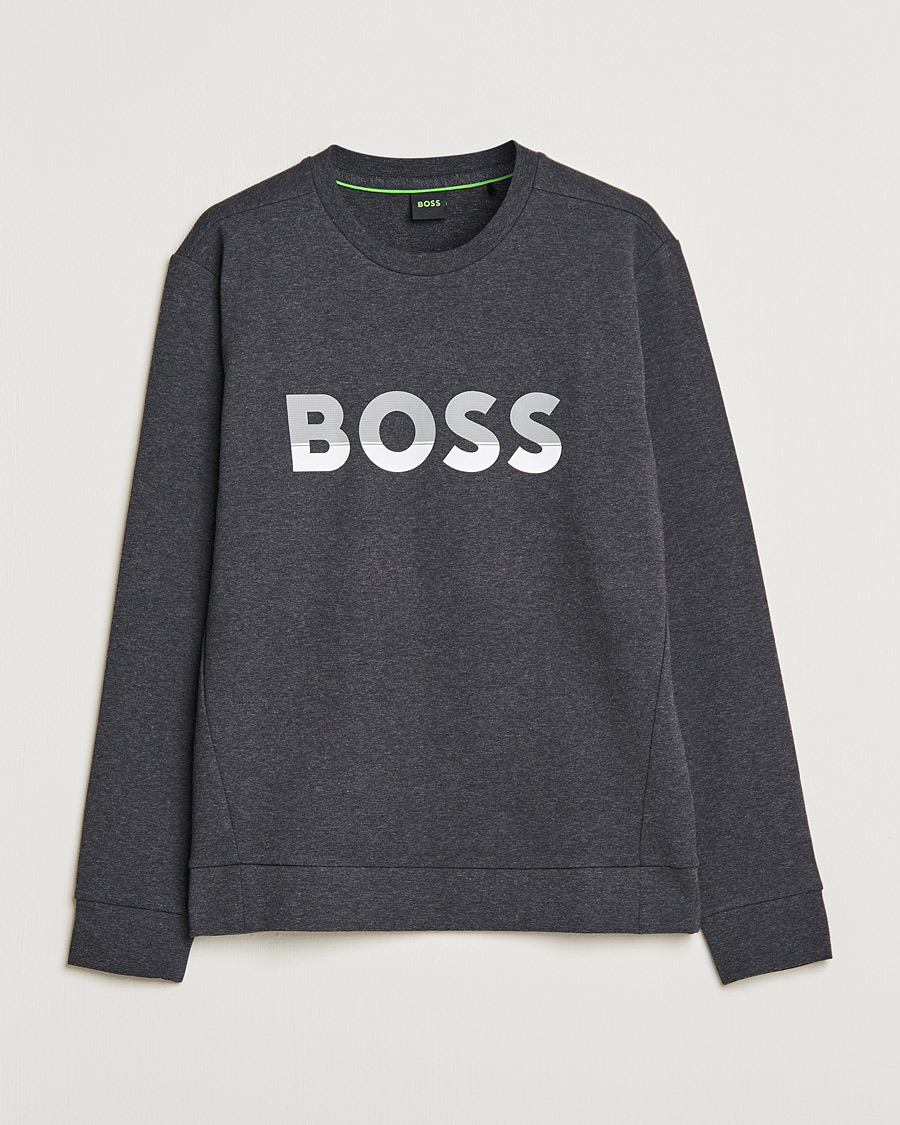 Mies | Puserot | BOSS GREEN | BOSS Athleisure Salbo Logo Sweatshirt Medium Grey