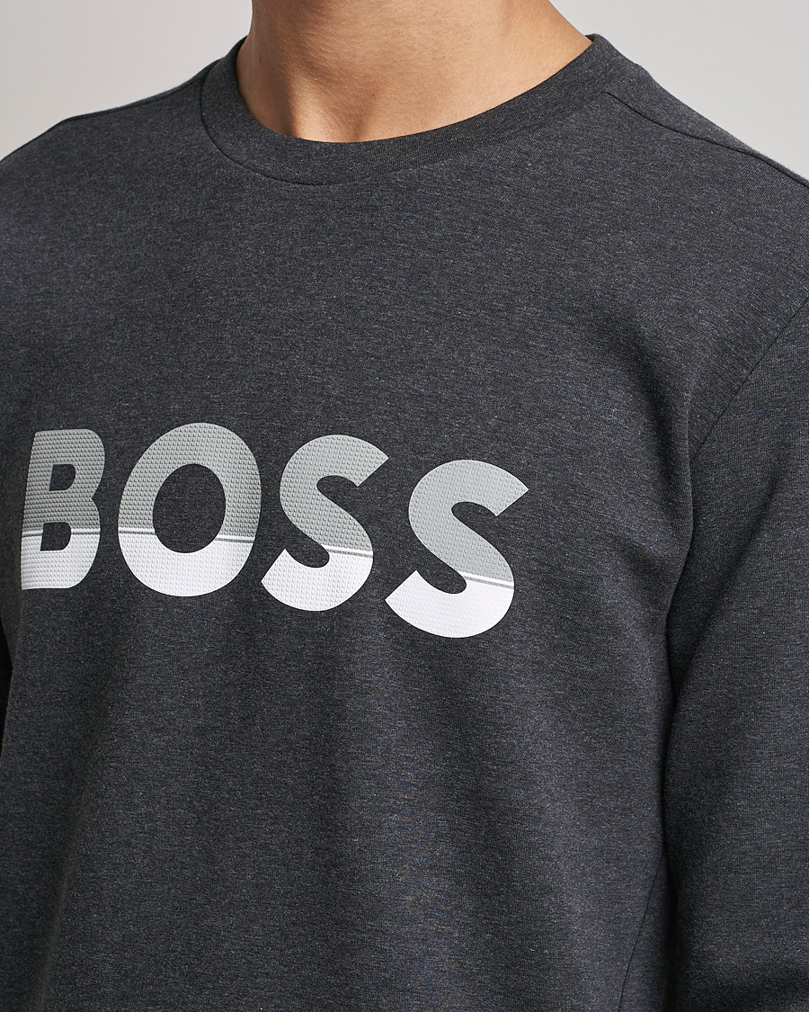Mies | Puserot | BOSS GREEN | BOSS Athleisure Salbo Logo Sweatshirt Medium Grey