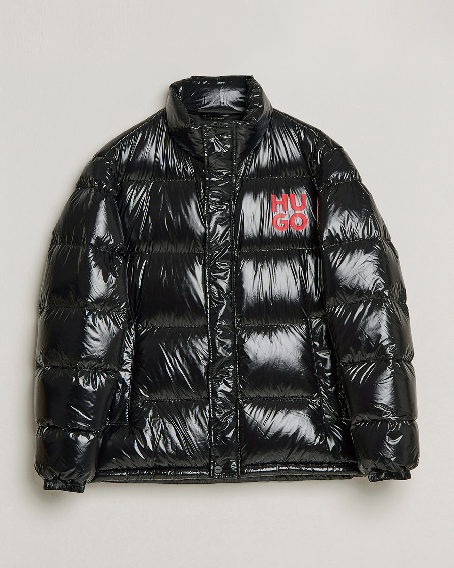 Mies | Takit | HUGO | Biron Glossy Down Jacket Black