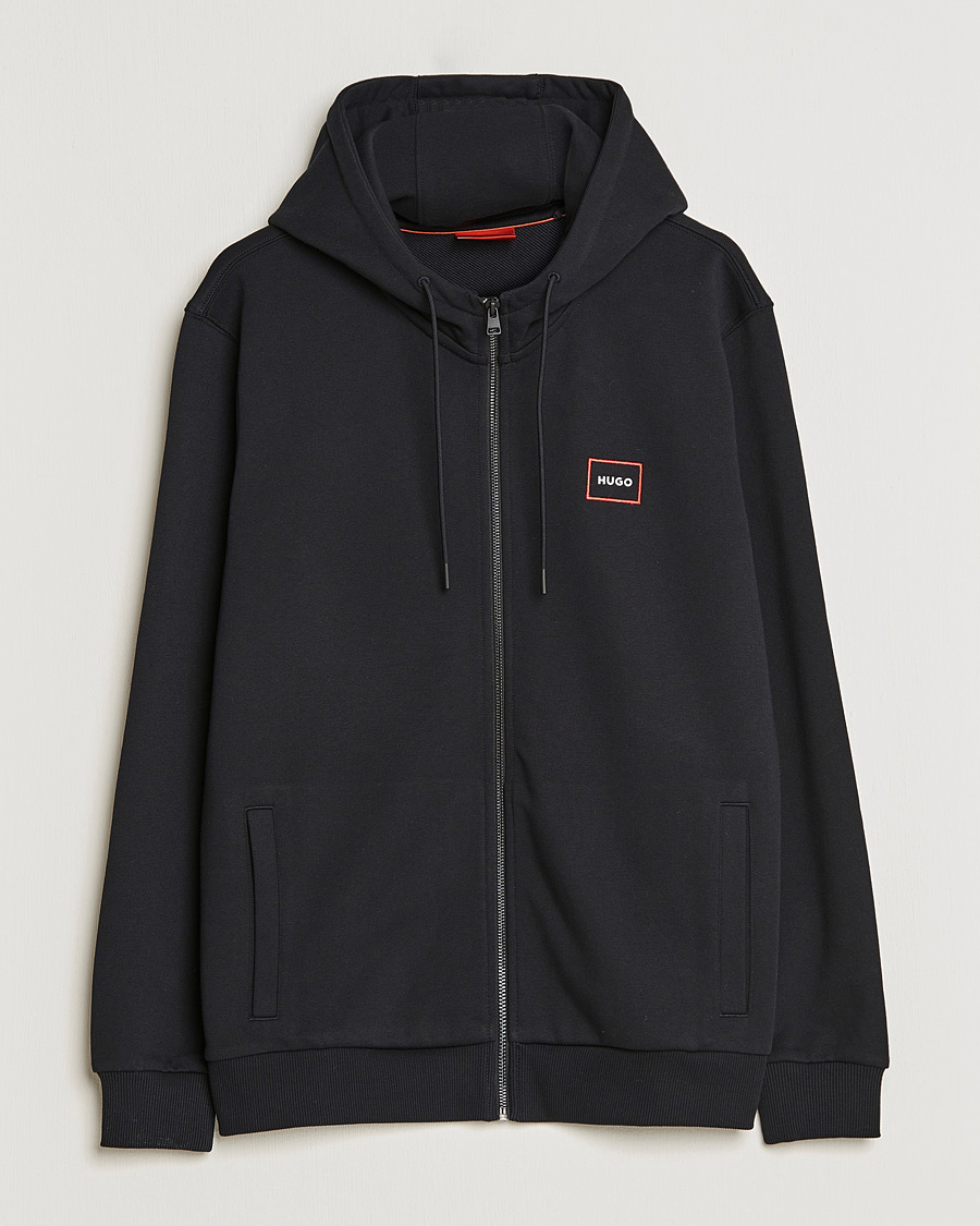 Mies | Puserot | HUGO | Dorneol Logo Full Zip Hoodie Black