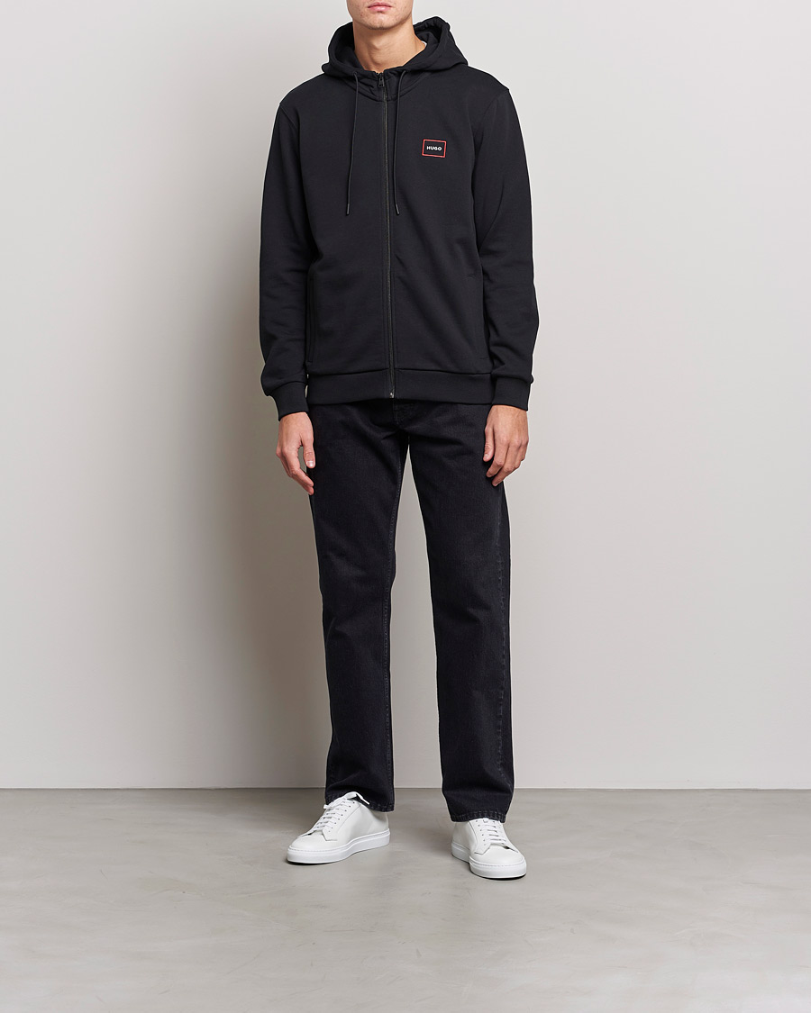 Mies | Puserot | HUGO | Dorneol Logo Full Zip Hoodie Black