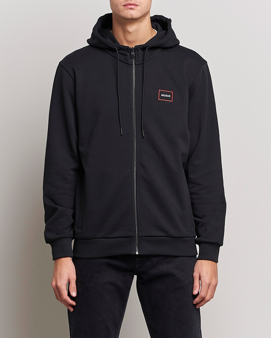 Mies | Puserot | HUGO | Dorneol Logo Full Zip Hoodie Black