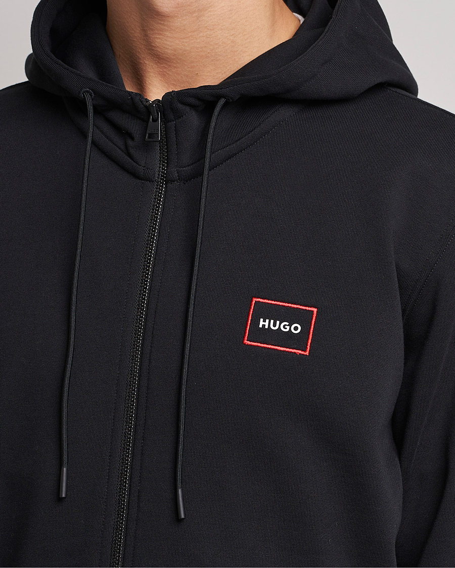 Mies | Puserot | HUGO | Dorneol Logo Full Zip Hoodie Black