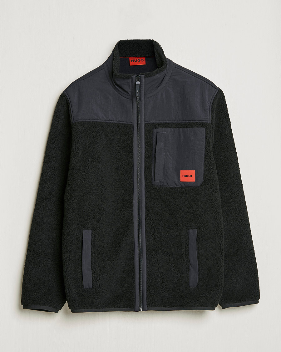 Mies | Puserot | HUGO | Demongras Teddy Full Zip Black