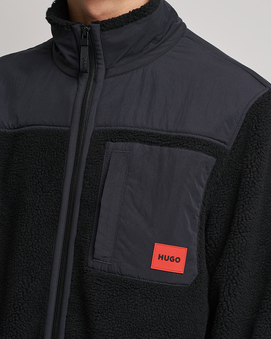 Mies | Puserot | HUGO | Demongras Teddy Full Zip Black