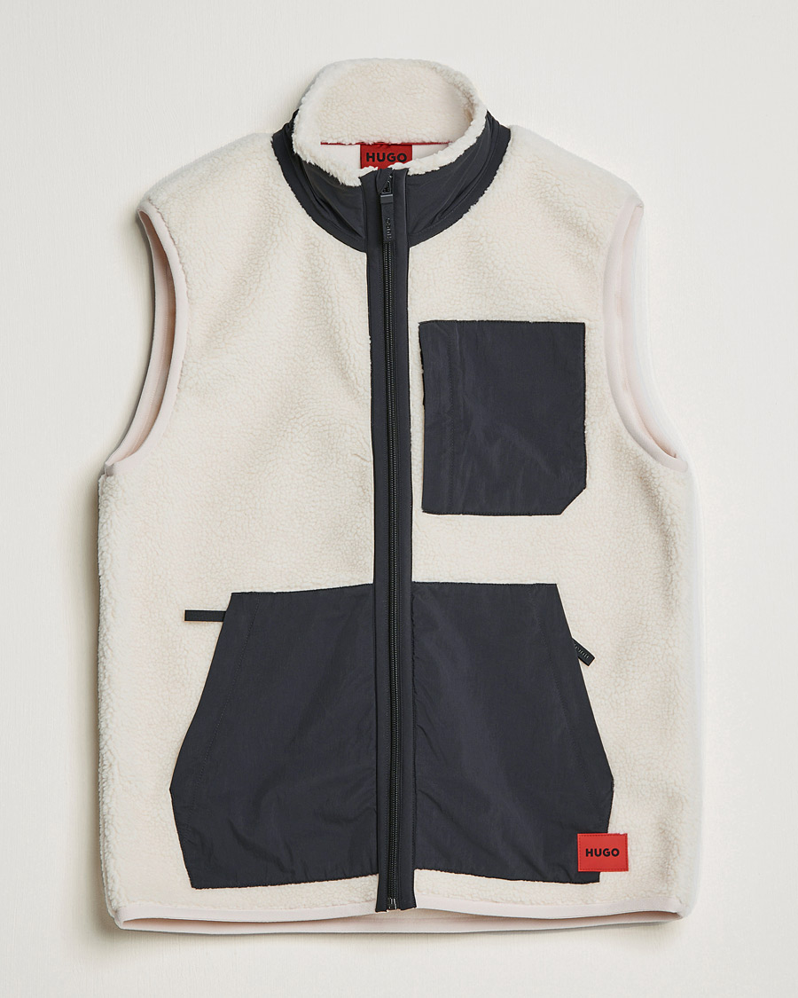 Mies | Puserot | HUGO | Dangerine Teddy Vest Natural