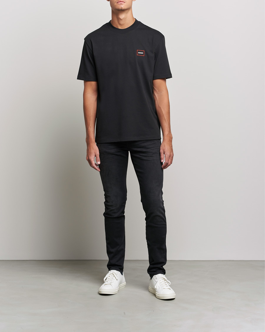 Mies | T-paidat | HUGO | Dosmos Logo Crew Neck T-Shirt Black