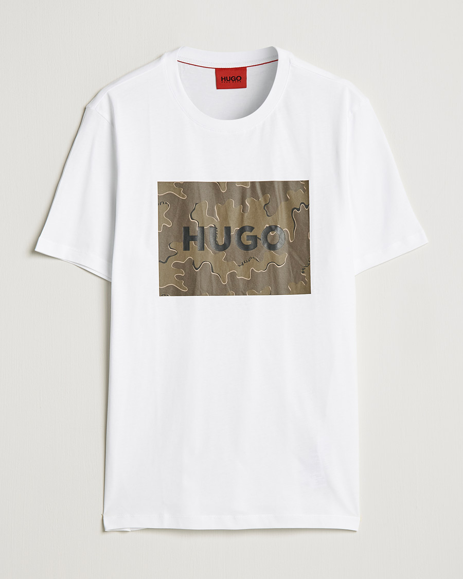 Mies | T-paidat | HUGO | Dulive Logo Crew Neck T-Shirt White