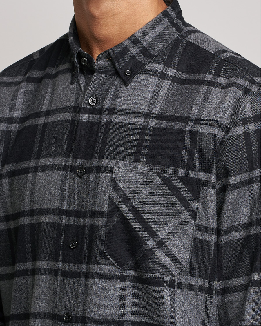 Mies | Kauluspaidat | HUGO | Ermann Checked Overshirt Black