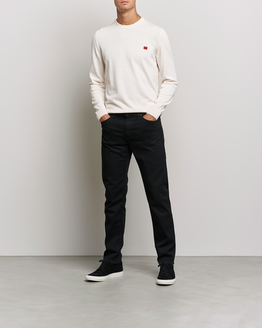 Mies | Puserot | HUGO | San Cassius Knitted Sweater Natural