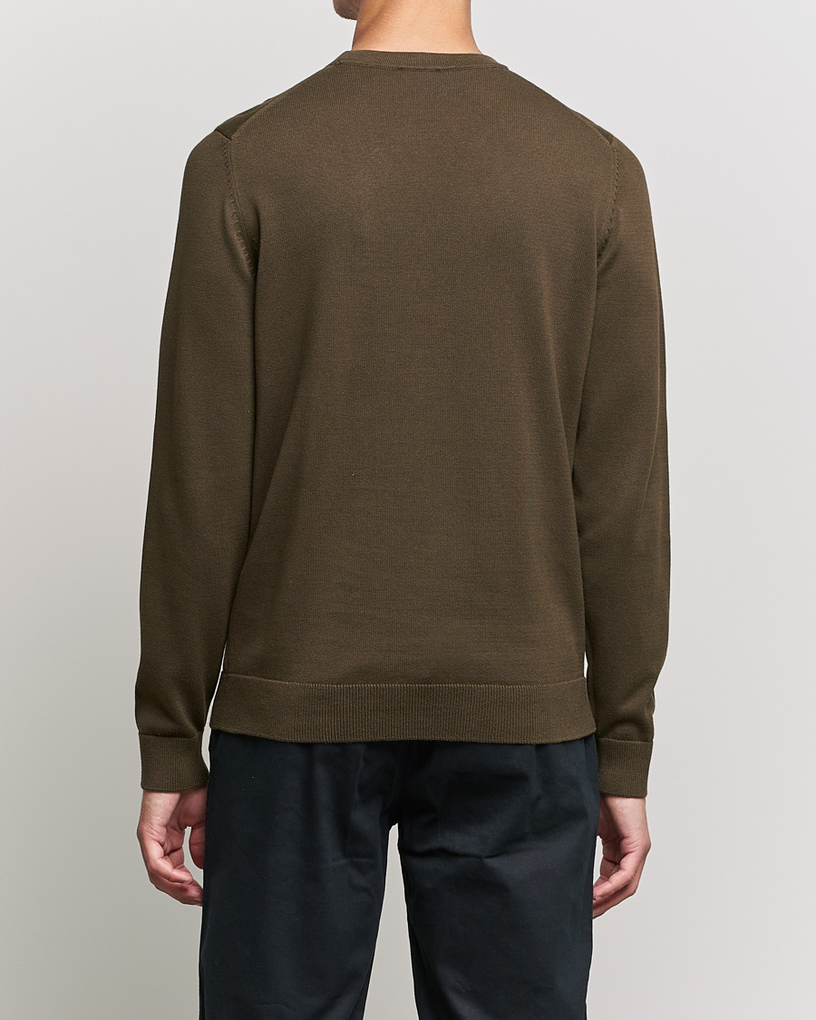 Mies | Puserot | HUGO | San Cassius Knitted Sweater Dark Green