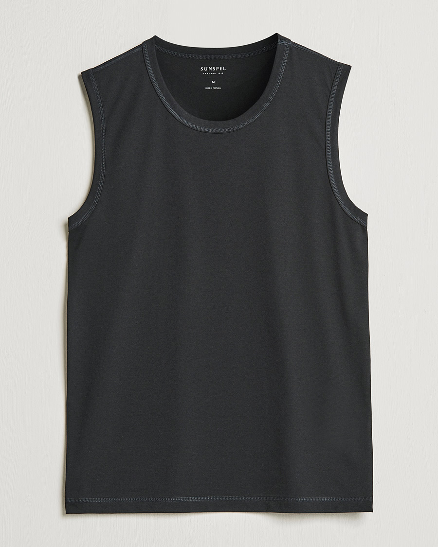 Mies | T-paidat | Sunspel | Active Vest Black