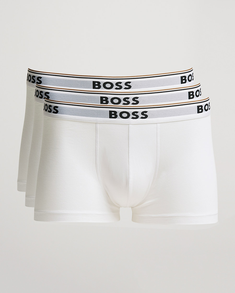 Mies | Alusvaatteet | BOSS BLACK | 3-Pack Trunk Boxer Shorts White