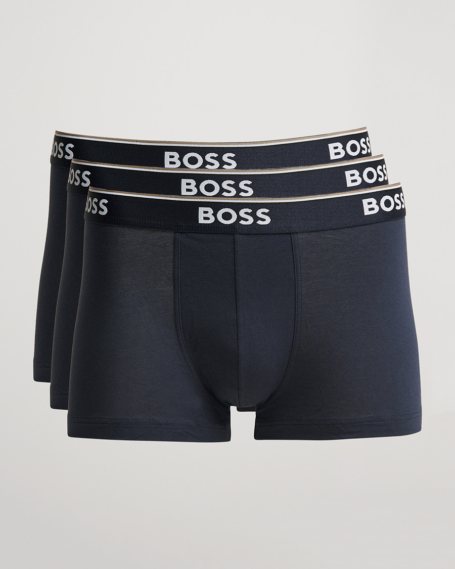 Miehet |  | BOSS | 3-Pack Trunk Boxer Shorts Open Blue