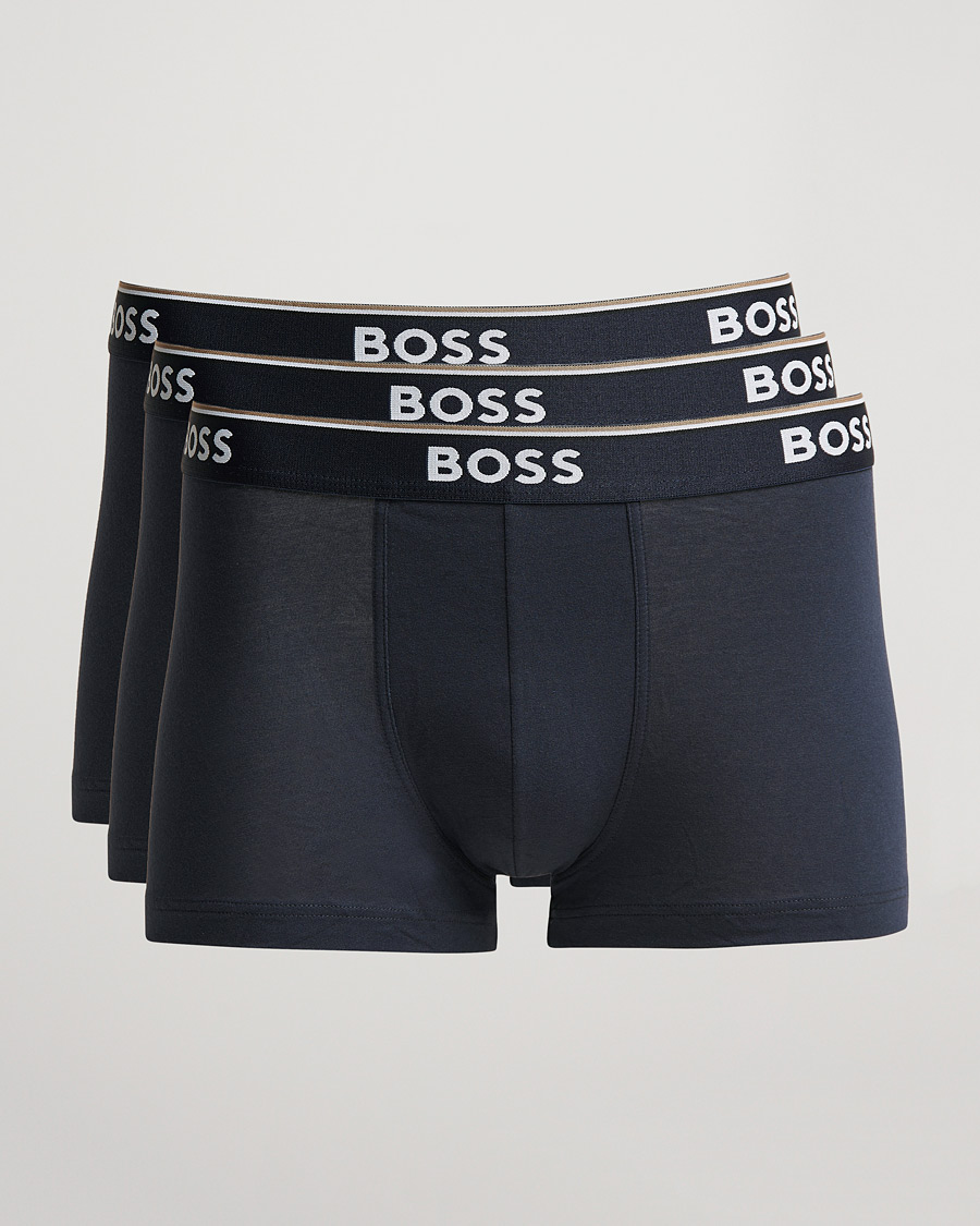 Mies | Alusvaatteet | BOSS BLACK | 3-Pack Trunk Boxer Shorts Open Blue
