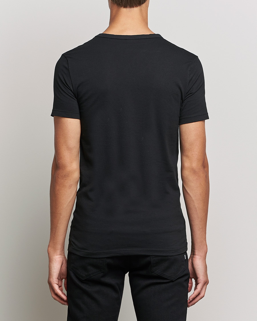 Mies | T-paidat | BOSS BLACK | 2-Pack V-Neck Slim Fit T-Shirt Black