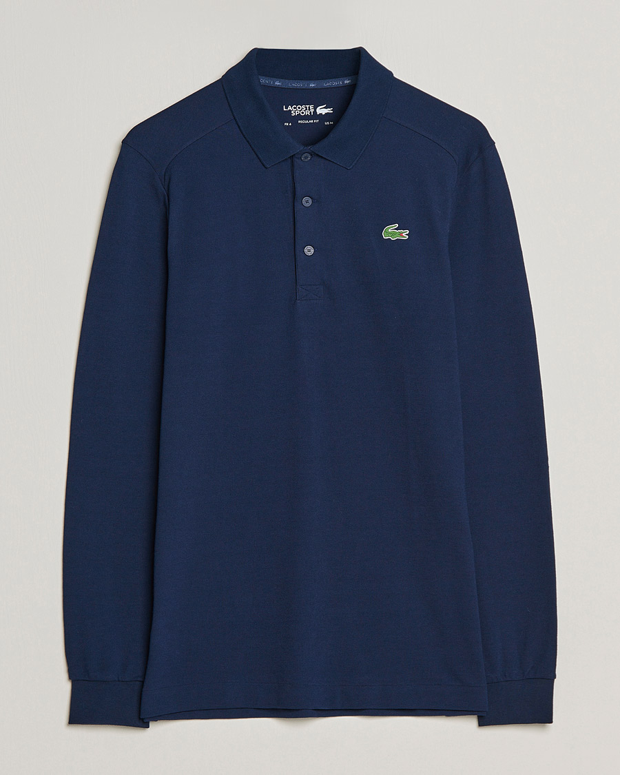 Mies | Puserot | Lacoste Sport | Performance Long Sleeve Polo Navy Blue