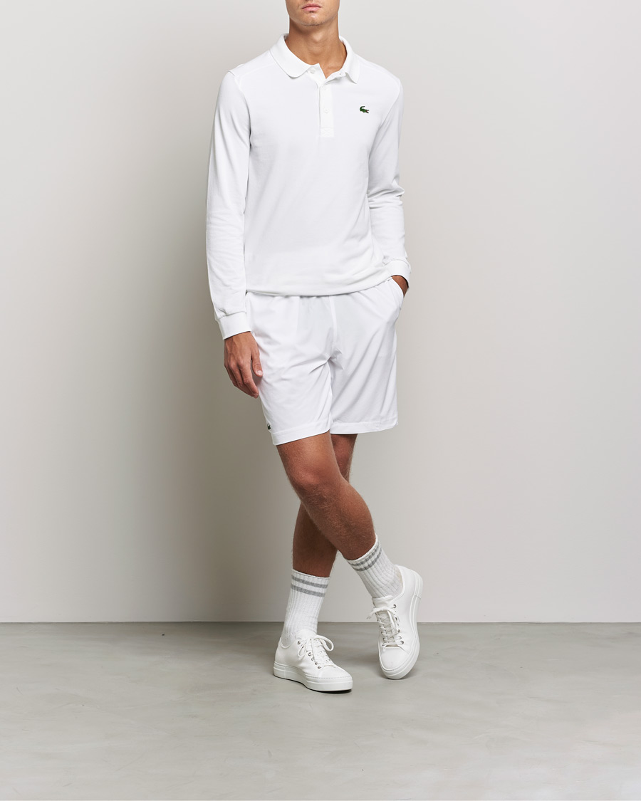 Mies | Puserot | Lacoste Sport | Performance Long Sleeve Polo White