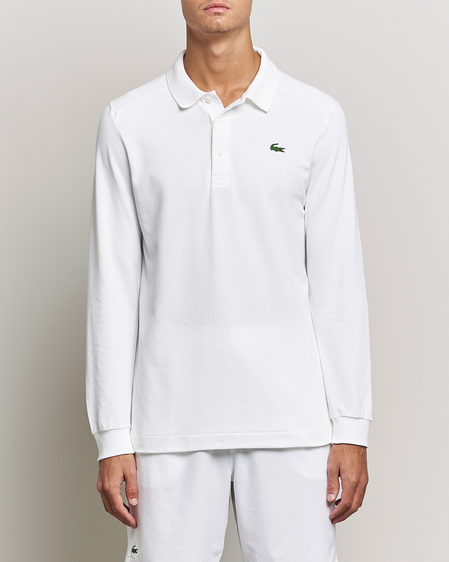 Mies |  | Lacoste Sport | Performance Long Sleeve Polo White