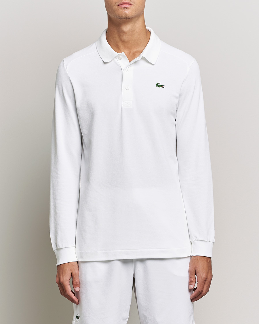 Mies | Puserot | Lacoste Sport | Performance Long Sleeve Polo White