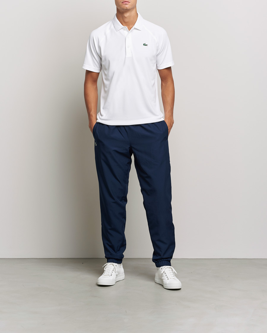 Mies |  | Lacoste Sport | Performance Ribbed Collar Polo White
