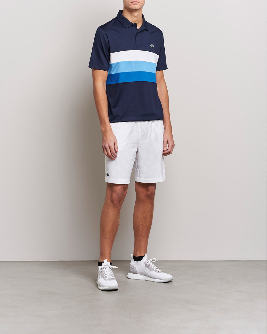 Mies | Pikeet | Lacoste Sport | Performance Striped Polo Navy Blue