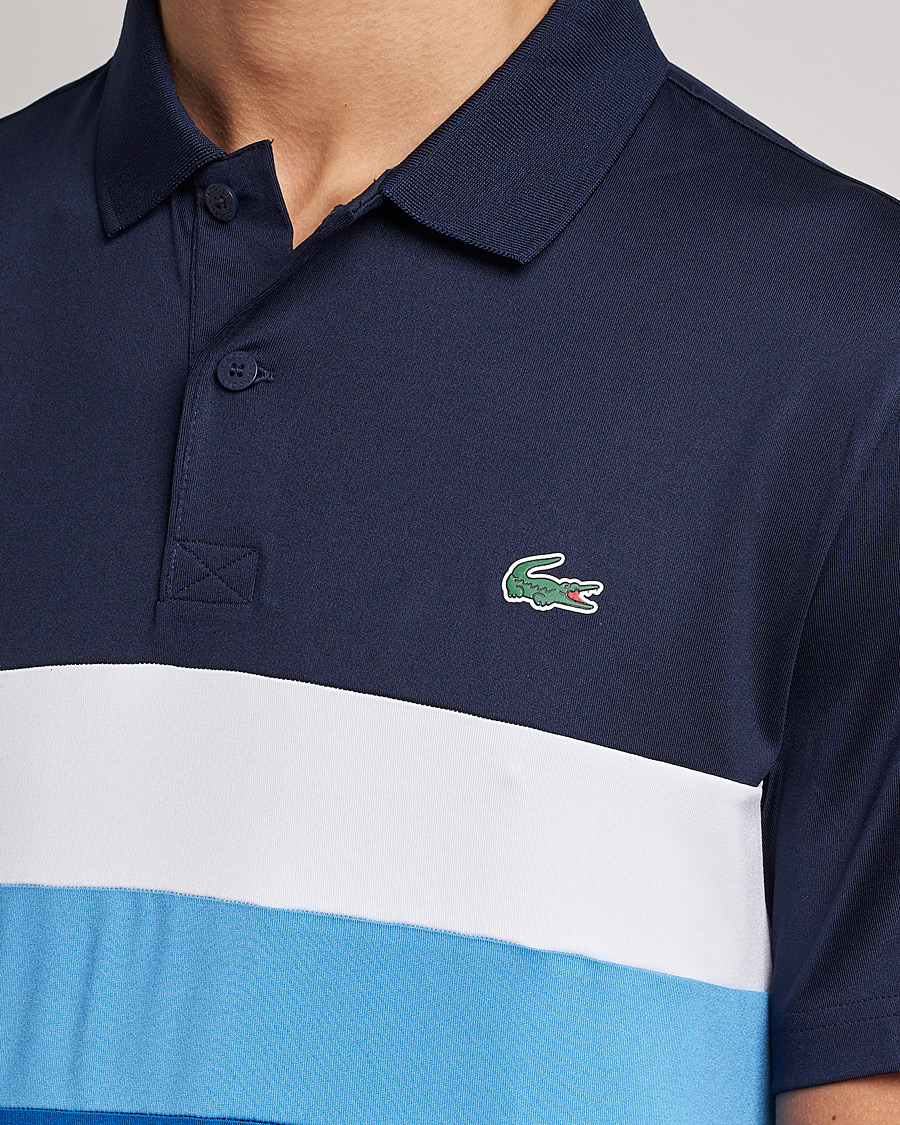 Mies | Pikeet | Lacoste Sport | Performance Striped Polo Navy Blue