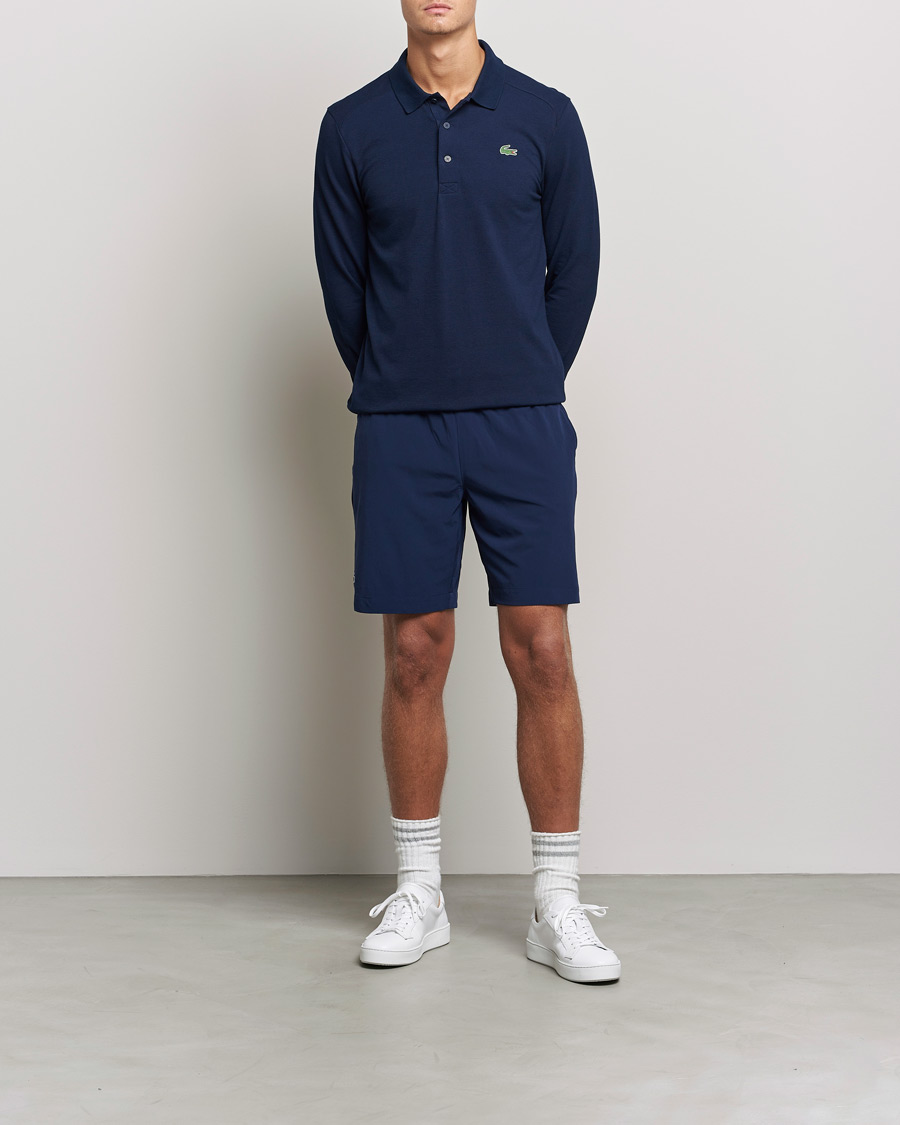 Mies | Lacoste | Lacoste Sport | Performance Shorts Navy Blue/White