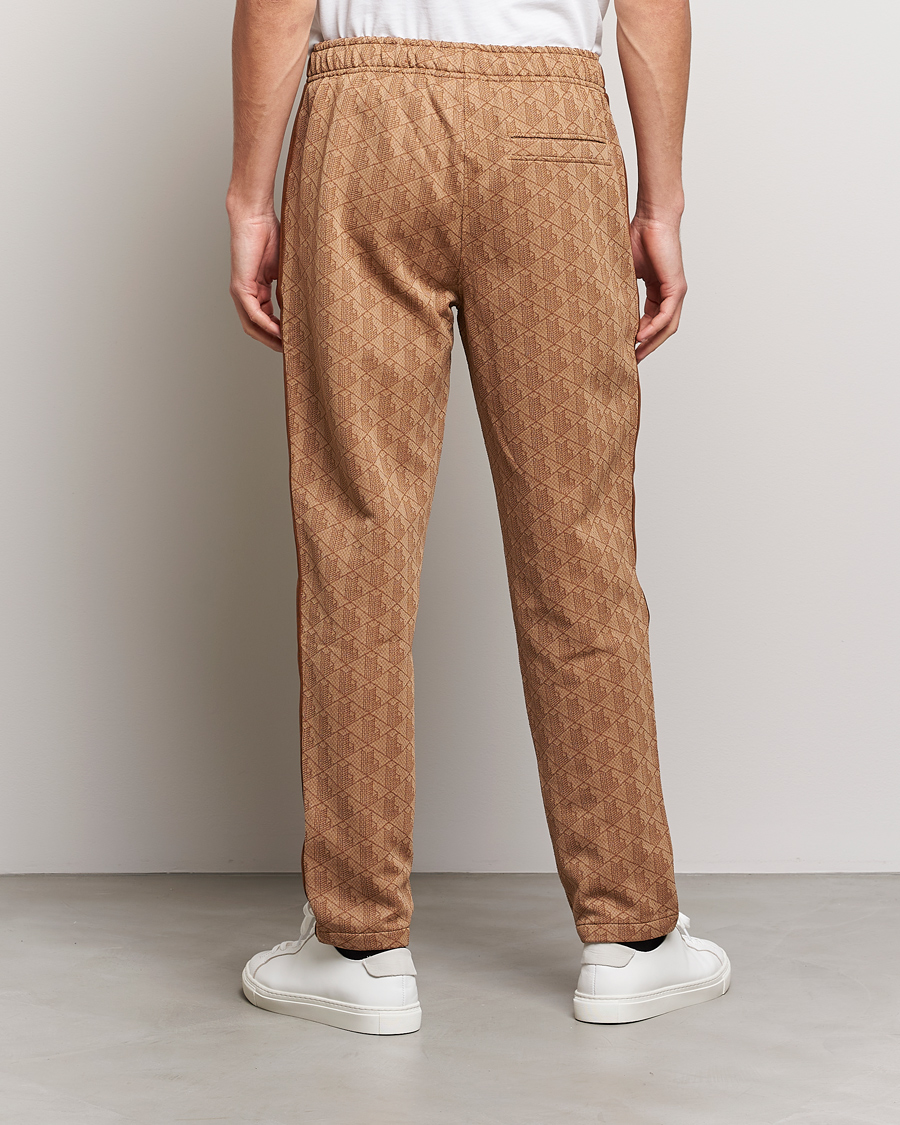 Mies | Housut | Lacoste | Monogram Cotton Jacuard Tapered Trackpants Viennese