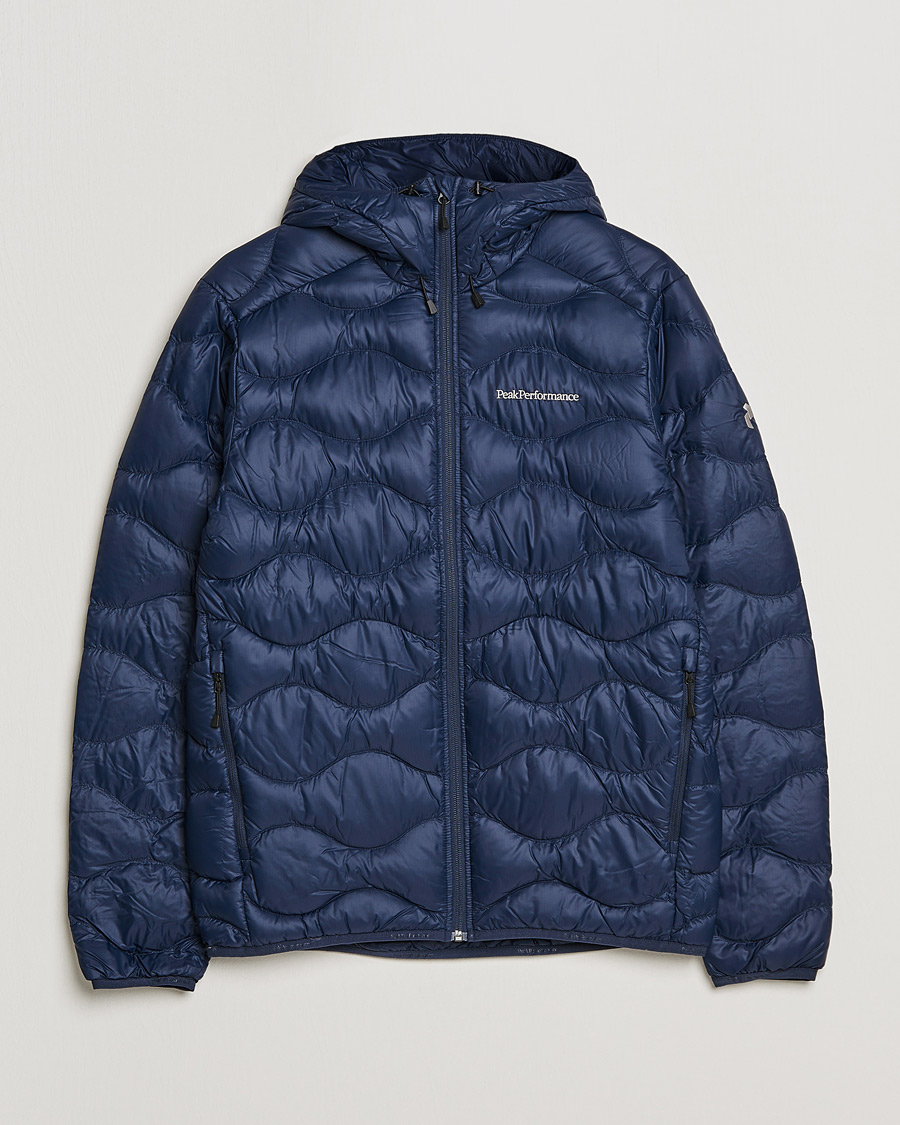 Mies | Takit | Peak Performance | Helium Down Hooded Jacket Blue Shadow