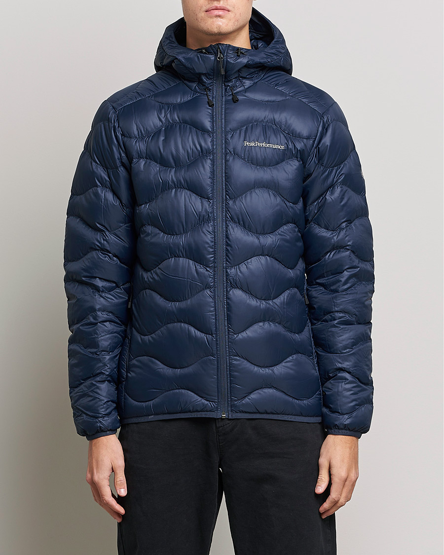 Mies | Takit | Peak Performance | Helium Down Hooded Jacket Blue Shadow