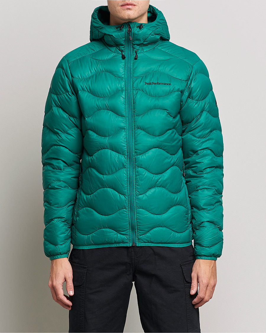 Mies | Takit | Peak Performance | Helium Down Hood Green Ivy