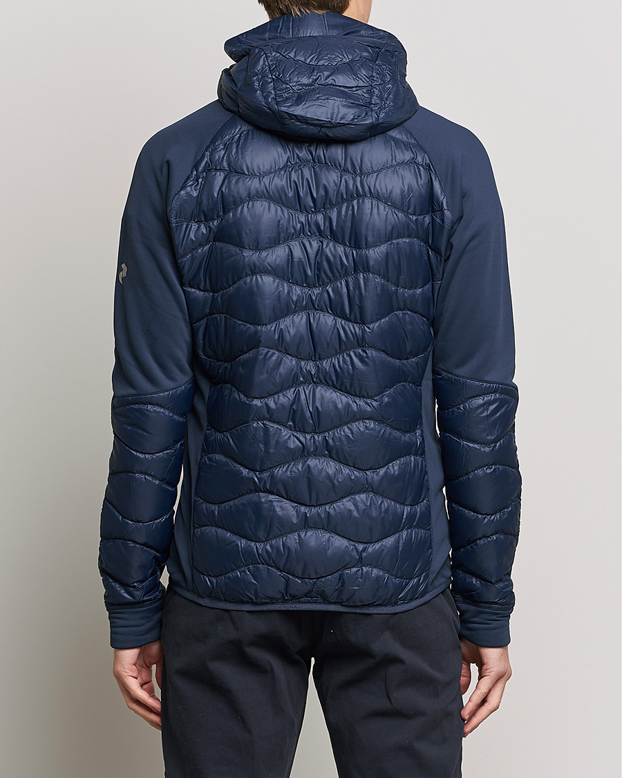 Mies | Takit | Peak Performance | Helium Down Hybrid Hood Jacket Blue Shadow